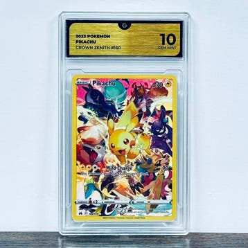 Pokémon Graded card - Pikachu - Crown Zenith 160 – Pokémon -, Nieuw