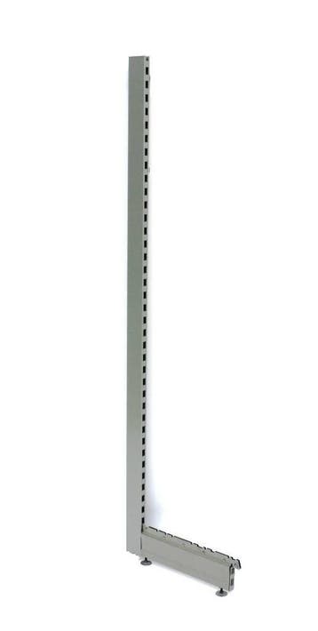 Staander/Stijl H200 + voet 55cm (Eindstuk om een rij af te, Gebruikt