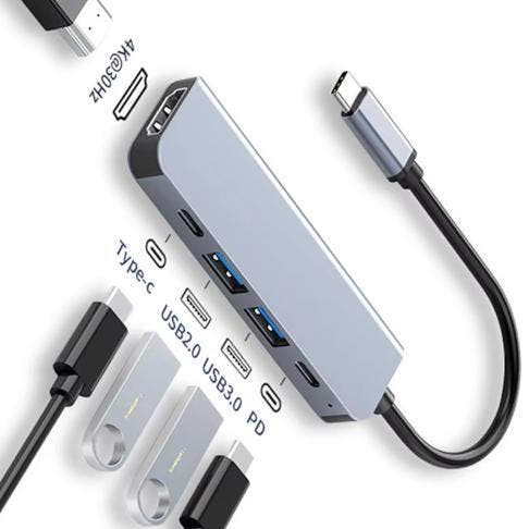 USB-C Hub met 4K HDMI, USB Poorten en PD Oplaadfunctie, Computers en Software, USB Sticks, Nieuw, Verzenden