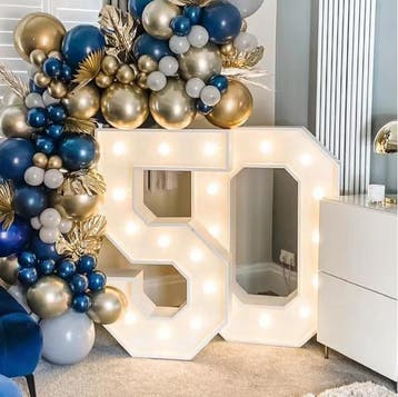 Grote LED Verjaardagsnummer 91,5 cm Feest Decoratie Nummerfr, Verzenden, Nieuw