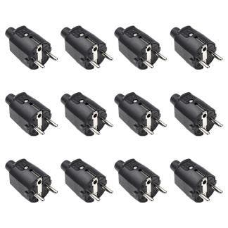 Schuko stekker | Q-link | 12 stuks, Doe-het-zelf en Verbouw, Elektra en Kabels, Verzenden, Nieuw