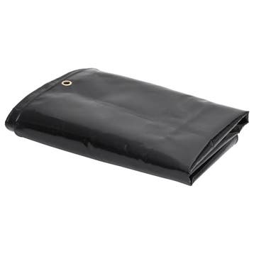 vidaXL Zeildoek 650 g/m² 4x6 m Zwart, Verzenden, Nieuw