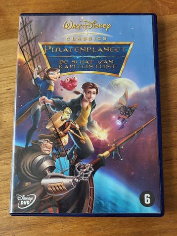 DVD - Piratenplaneet - De Schat van Kapitein Flint, Gebruikt, Animatie, Verzenden, Nederlands