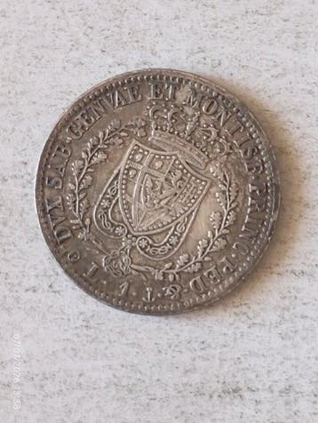 Italië, Koninkrijk Sardinië Carlo Felice. 1 Lira 1827