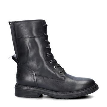 Shabbies Amsterdam Duck Lacey veterboots voor dames, Kleding | Dames, Shabbies Amsterdam, Verzenden, Zwart, Lage of Enkellaarzen