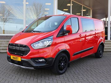 Ford Transit Custom 320 2.0 TDCI 130 PK TRAIL DUBBEL CABINE, Stof, Gebruikt, Euro 6, Ford
