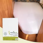 Jersey hoeslaken Frans bed wit,lichtgrijs,zand of antraciet, Eenpersoons, Verzenden, Nieuw, Wit