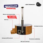 Hottub houtgestookt – Instapklaar | snel leverbaar, Ophalen of Verzenden, Nieuw