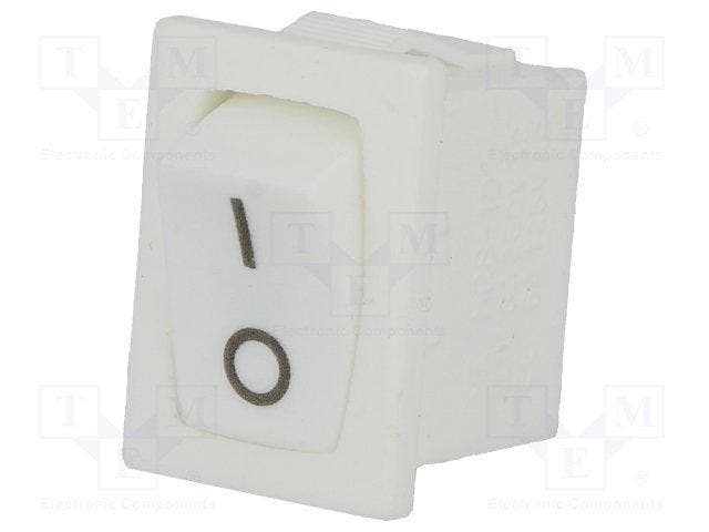 Schakelaar wit - on / off, Doe-het-zelf en Verbouw, Elektra en Kabels, Schakelaar, Nieuw, Ophalen of Verzenden