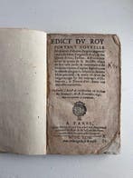 Koninklijk edict (Lodewijk XIII / XIV periode) - Edict du, Antiek en Kunst, Antiek | Boeken en Bijbels