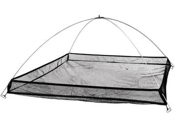Kruisnet 100 x 100 cm met opstaande rand - Roofvis XL, Watersport en Boten, Verzenden, Nieuw, Net of Fuik