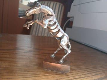 Rik Poot - Beeld, Paard in Zilver - 9.5 cm - .925 zilver, Antiek en Kunst