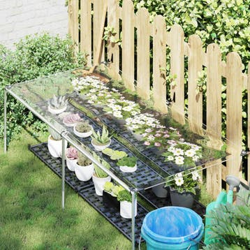 vidaXL Plantenhoes 1 x 2 m PVC Transparant, Verzenden