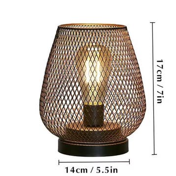Nordic Metalen Kooi LED Lantaarn Decoratieve Tafellamp, Verzenden, Nieuw