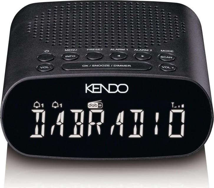 Wekkerradio met DAB - Digitale wekker - Alarmklok - Zwart -, Witgoed en Apparatuur, Wekkers, Zo goed als nieuw, Verzenden