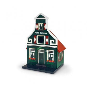 Vogelhuisje Klokgevel Zaans + tekst,  incl. Kadoverpakking, Kleding | Heren, Ophalen of Verzenden, Nieuw