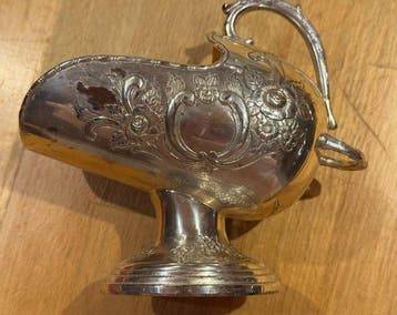 Raimond - Suikerpot - Metaal, Verzilverd - Scuttle Style, Antiek en Kunst