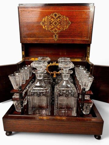 Baccarat - Drankkast - Hout, Glas - Likeurkast