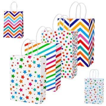 Fako Bijoux - 24 Papieren Uitdeeltasjes Party - 15x8x21cm -, Verzenden, Nieuw