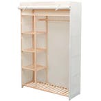 vidaXL Kledingkast stof en grenenhout 110x40x170 cm, Huis en Inrichting, Kasten | Kledingkasten, Verzenden, Nieuw