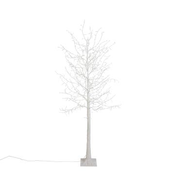 Kerst vloerlamp wit boom 180cm incl. LED met timer IP44 - Ki, Diversen, Kerst, Verzenden, Nieuw