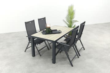 Hartman Napoli/Nola verstelbare tuinset 160x90 cm., Verzenden, Nieuw, Overige materialen, Tuinset