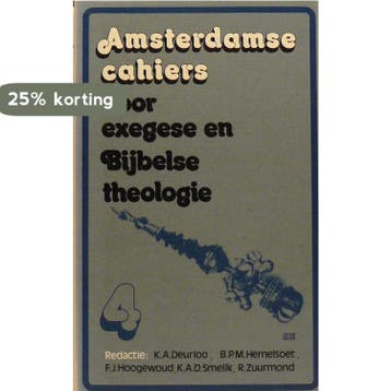 Amsterdamse cahiers voor exegese en bijbelse theologie, Verzenden, Zo goed als nieuw, K.A. Deurloo