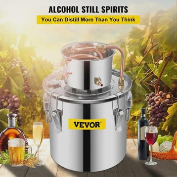 VEVOR Alcohol Distilleerder 5 Gallon - RVS Koper Distilleerk, Verzenden, Nieuw