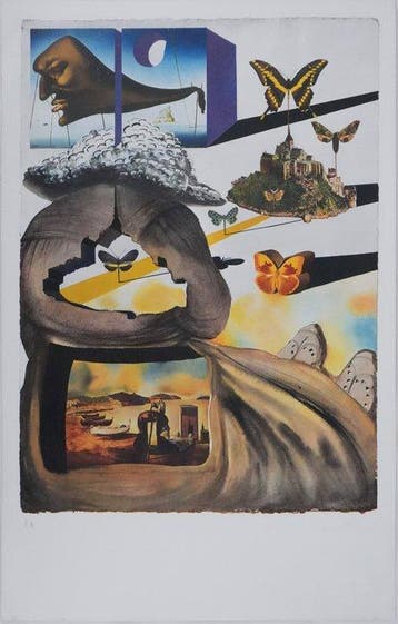 Salvador Dali (1904-1989) - France : Normandie (Le Mont