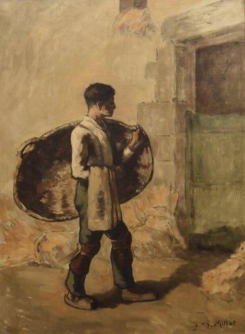 Jean-Charles Millet (1892-1944) - Ragazzo con cesta, Antiek en Kunst