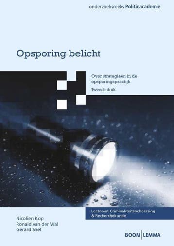 9789059318557 Onderzoeksreeks Politieacademie  -   Opspor..., Verzenden, Zo goed als nieuw, Boom Lemma Uitgevers