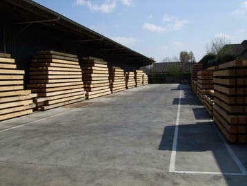 Eiken balken / Eiken palen / Eikenhout balken uit Voorraad, Doe-het-zelf en Verbouw, Hout en Planken, Ophalen, Eiken, Nieuw, Balk