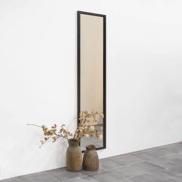 Spinder Design Senza M2 passpiegel 185x46 cm - zwart, Huis en Inrichting, Verzenden, Nieuw