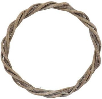 Krans Ring Twisted Vine Grey wash Ø45xD3,5 cm, Ophalen of Verzenden, Nieuw