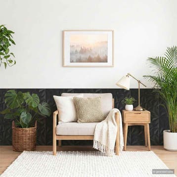 vidaXL Wandpanelen 48 st 50 x 50 cm Zwart XPS Schuim, Verzenden, Nieuw