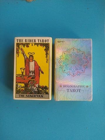 Tarotkaarten - tator rider. holografico