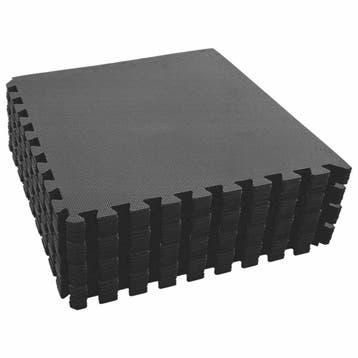 vidaXL Zwembad Grondmat 24 pcs Zwart 8,64  EVA Schuim, Verzenden, Nieuw