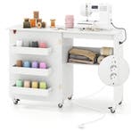 LIVSK Opklapbare Naaitafel met Oplaadstation - Ruimtebespare, Verzenden, Nieuw