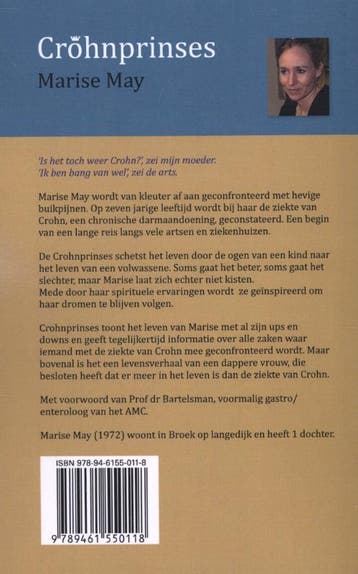 Crohnprinses 9789461550118 Marise May, Verzenden, Zo goed als nieuw, Marise May