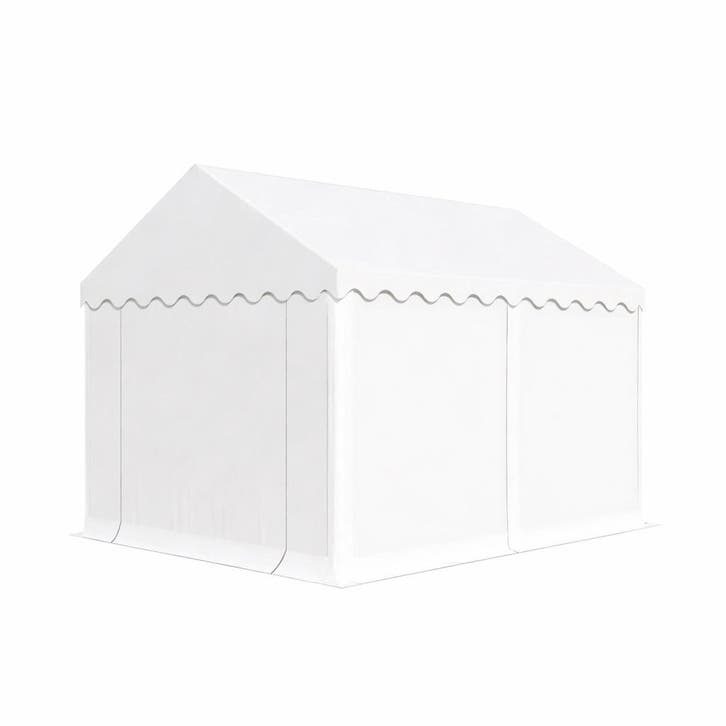 Opslagtent Premium PVC 4x4x2 mtr in Wit (4x4 meter), Tuin en Terras, Partytenten, Nieuw, Verzenden