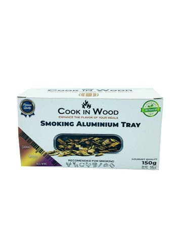 Cook in Wood BBQ oak barrel wood chips mix - aluminium tray, Tuin en Terras, Houtskoolbarbecues, Ophalen of Verzenden, Nieuw
