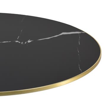 Sintered Stone tafelblad rond 60 en 70 cm met sierring, Ophalen of Verzenden, Nieuw in verpakking, Meubilair