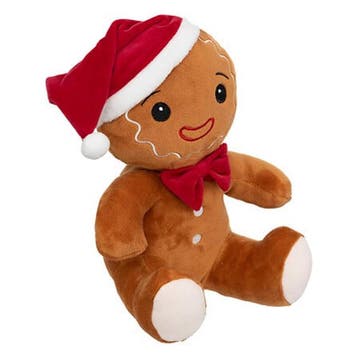 Knuffel peperkoekmannetje – 25 cm – bruine pluche, Verzenden, Nieuw