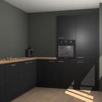 Zwarte keuken Portland 78644, Verzenden, Nieuw