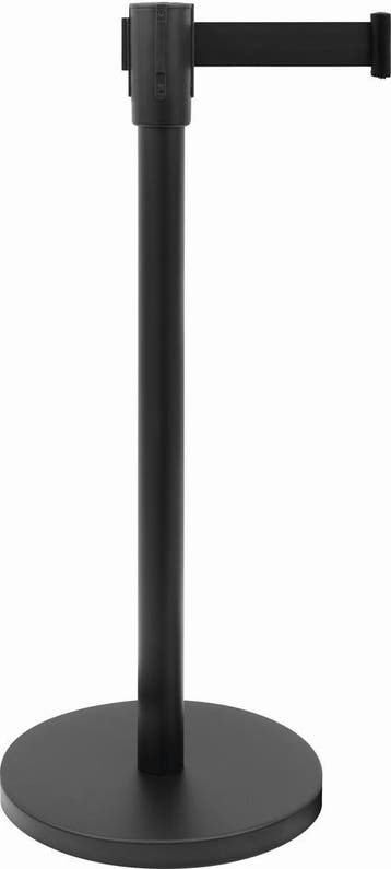 Afzetpaal met trekband | zwart - 1,8 Meter, Verzenden, Nieuw in verpakking