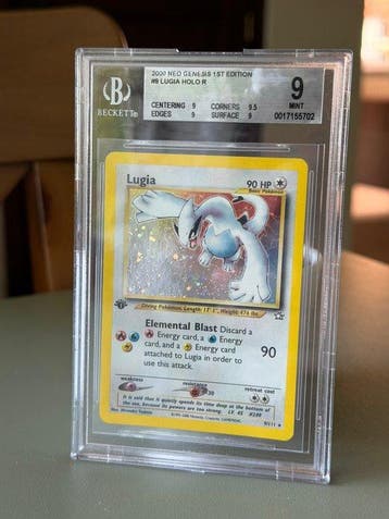 Pokémon - 1 Graded card - Lugia 9/111 First edition, Foil -, Nieuw