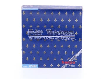 Schaal 1:500 Herpa 508971 Air Bosna Airbus A319 #7545, Ophalen of Verzenden, Zo goed als nieuw