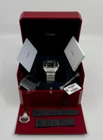 Cartier Santos de Cartier Large - Black Dial - WSSA0096, Nieuw, Staal, Polshorloge, Overige merken