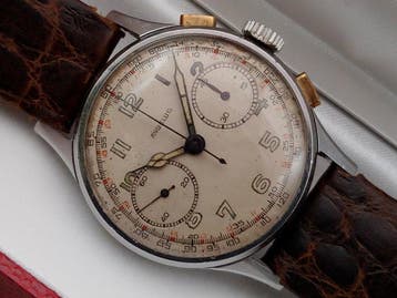 Angelus - Chronographe Bi-compax - 227161 - Heren -, Nieuw
