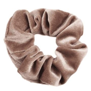 Scrunchie Velvet Lichtbruin, Ophalen of Verzenden, Nieuw, Overige typen